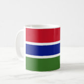 Gambia Flag Koffiemok (Voorkant links)