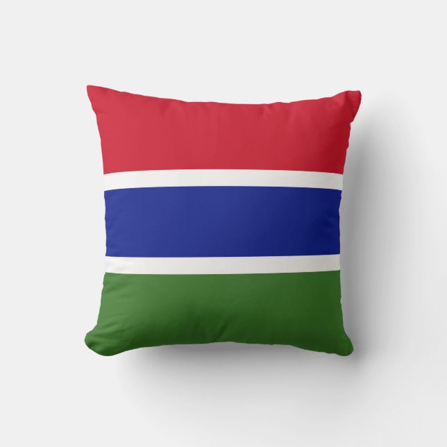 Gambia Flag Kussen (Voorkant)