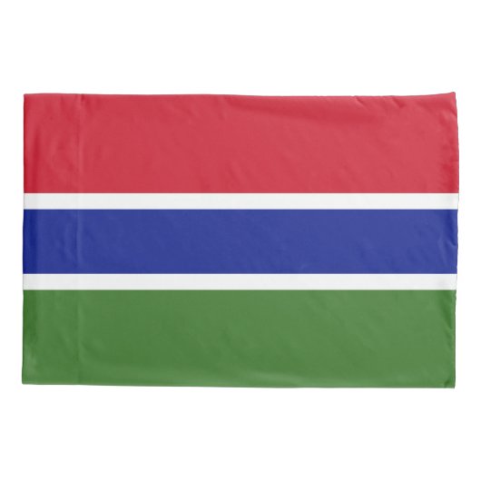 Gambia Flag Kussensloop (Achterkant)
