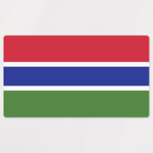 Gambia Flag Labels (Design 2)