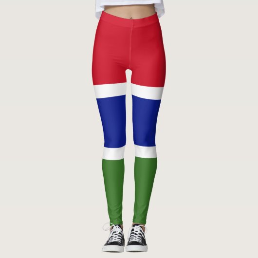 Gambia Flag Leggings (Voorkant)
