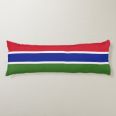 Gambia Flag Lichaamskussen (Voorkant)