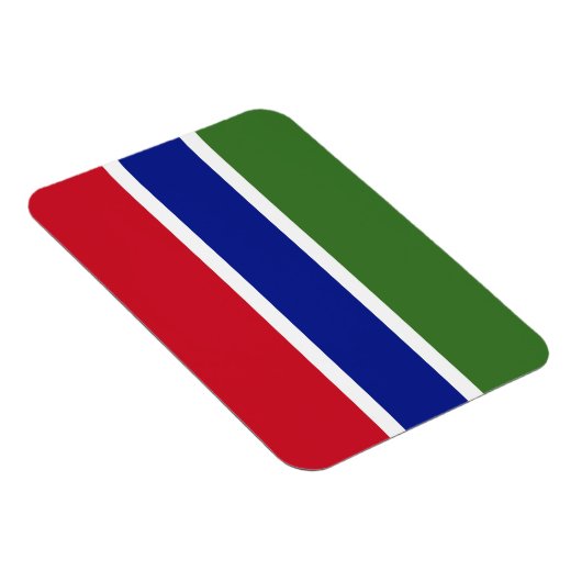 Gambia Flag Magneet (Rechterzijde)