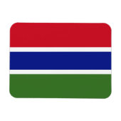 Gambia Flag Magneet (Horizontaal)