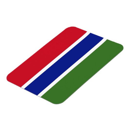 Gambia Flag Magneet (Linkerzijde)