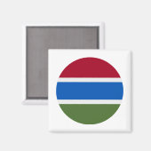 Gambia Flag Magneet (Voorkant / Achterkant)