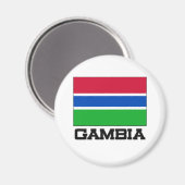 Gambia Flag Magneet (Voorkant / Achterkant)