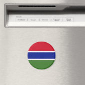 Gambia Flag Magneet (Insitu (Vaatwasser))