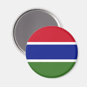 Gambia Flag Magnet (Voorkant / Achterkant)