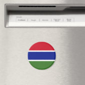 Gambia Flag Magnet (Insitu (Vaatwasser))