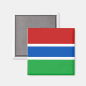 Gambia Flag Magnet (Voorkant / Achterkant)