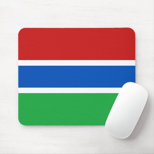 Gambia Flag Mousepad Muismat (Met muis)