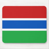 Gambia Flag Mousepad Muismat (Voorkant)