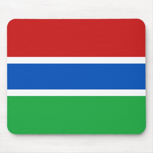 Gambia Flag Mousepad Muismat (Voorkant)