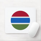 Gambia Flag Muismat (Met muis)