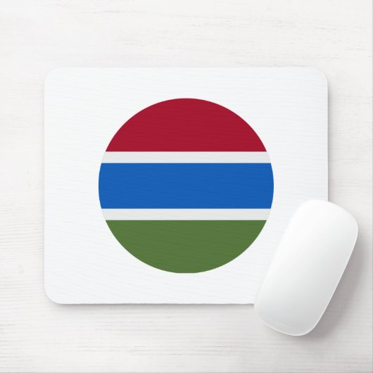 Gambia Flag Muismat (Met muis)