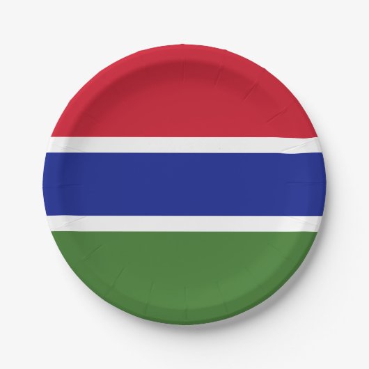 Gambia Flag Papieren Bordje (Voorkant)