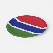 Gambia Flag Papieren Bordje (Gekanteld)