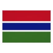 Gambia Flag Perfect Poster (Voorkant)