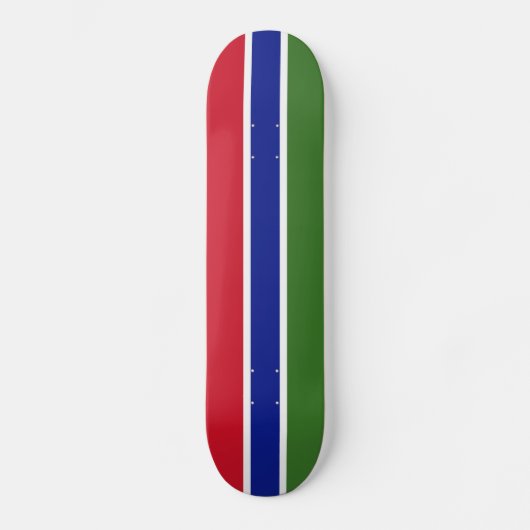 Gambia Flag Persoonlijk Skateboard (Voorkant)