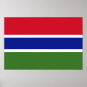 Gambia Flag Poster (Voorkant)