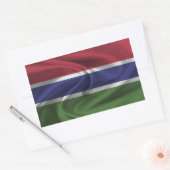 Gambia Flag Rechthoekige Sticker (Envelop)