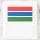 Gambia Flag Rechthoekige Sticker (Tas)