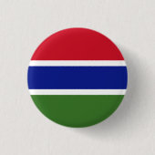 Gambia Flag Ronde Button 3,2 Cm (Voorkant)