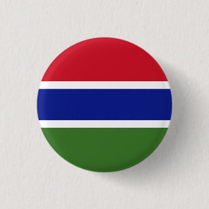 Gambia Flag Ronde Button 3,2 Cm