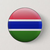 Gambia Flag Ronde Button 5,7 Cm (Voorkant)