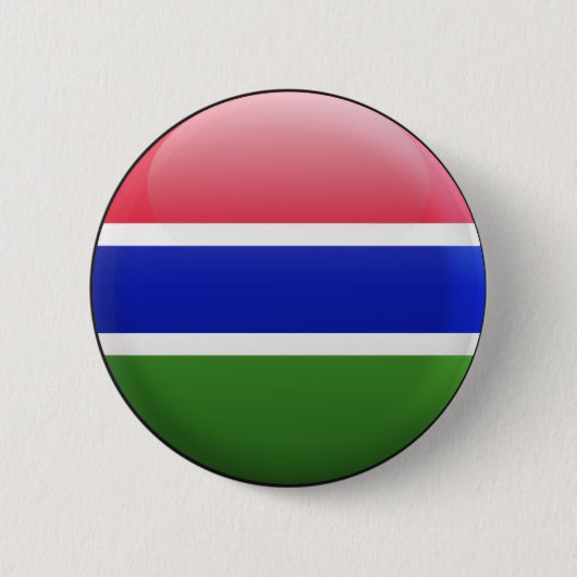 Gambia Flag Ronde Button 5,7 Cm (Voorkant)