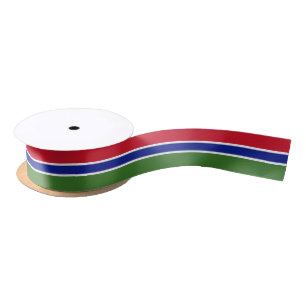 Gambia Flag Satijnen Lint