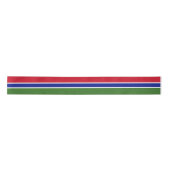 Gambia Flag Satijnen Lint (Voorkant)