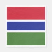 Gambia Flag Servet (Voorkant)