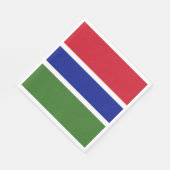 Gambia Flag Servet (Hoek)