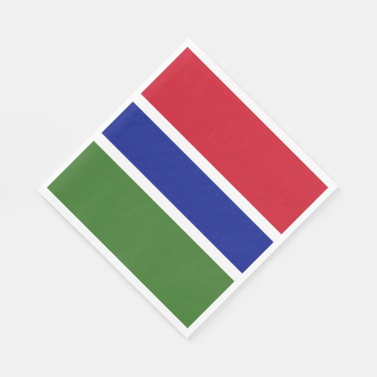 Gambia Flag Servet (Hoek)