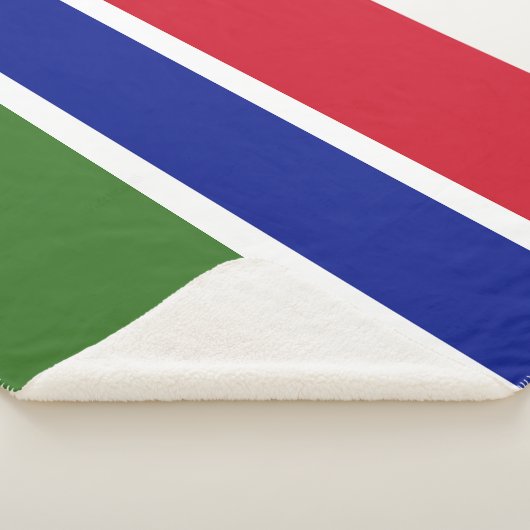 Gambia Flag Sherpa Deken (3/4)