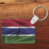 Gambia Flag Sleutelhanger (Voorkant)