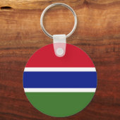 Gambia Flag Sleutelhanger (Achterkant)