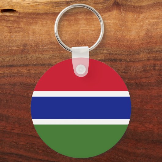 Gambia Flag Sleutelhanger (Voorkant)