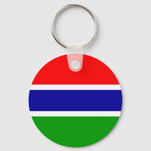 Gambia Flag Sleutelhanger (Voorkant)