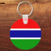 Gambia Flag Sleutelhanger (Voorkant)