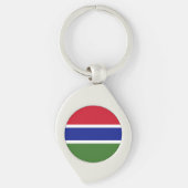 Gambia Flag Sleutelhanger (Voorkant)