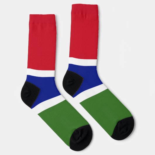 Gambia Flag Sokken (Rechts)