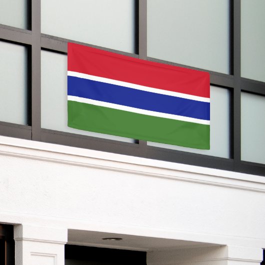 Gambia Flag Spandoek (Buitenkant Gebouw)