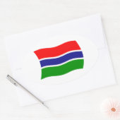 Gambia Flag Sticker (Envelop)