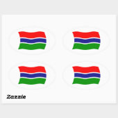 Gambia Flag Sticker (Vel)
