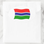 Gambia Flag Sticker (Tas)
