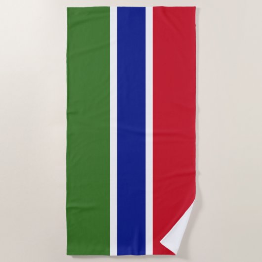 Gambia Flag Strandlaken (Voorkant)
