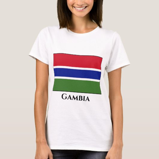 Gambia Flag T-shirt (Voorkant)